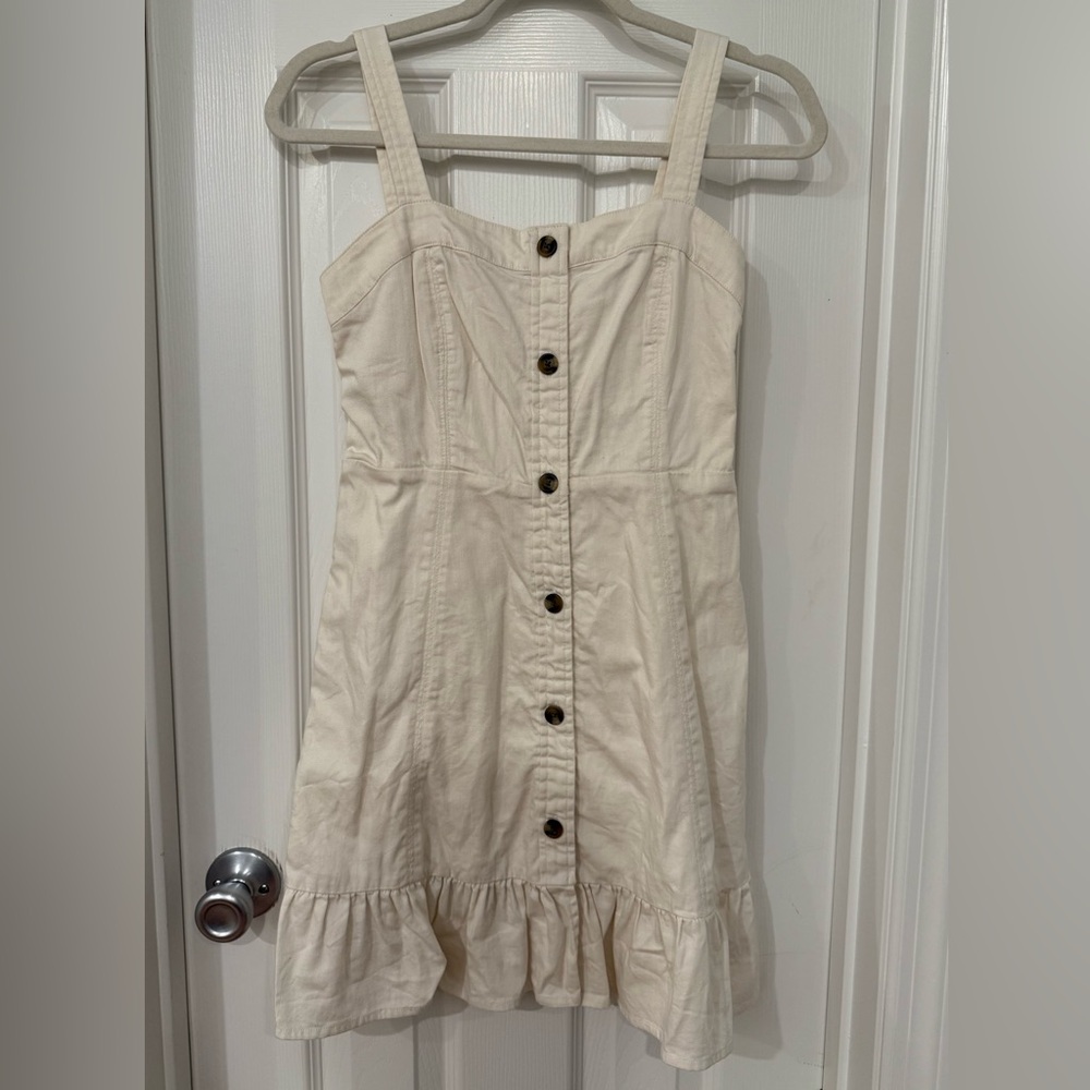 American Eagle cream denim dress - Adult S